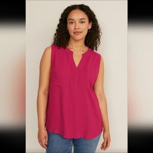 Torrid Pink Sleeveless Blouse, Size 5, New Without Tags
